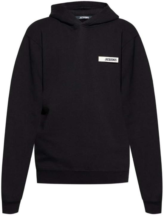26FW 자크뮈스 그로그랭 후드 티셔츠 HOM00247AJ00126990 BLACK