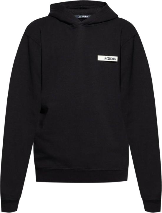 26FW 자크뮈스 그로그랭 후드 티셔츠 HOM00247AJ00126990 BLACK