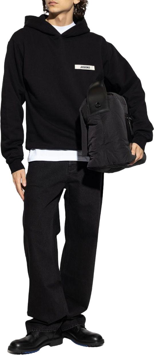 26FW 자크뮈스 그로그랭 후드 티셔츠 HOM00247AJ00126990 BLACK - JACQUEMUS