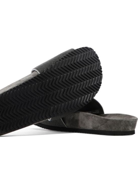 25FW 브루넬로 쿠치넬리 뮬/슬리퍼 MZMIG1390CG546 GREY - BRUNELLO CUCINELLI