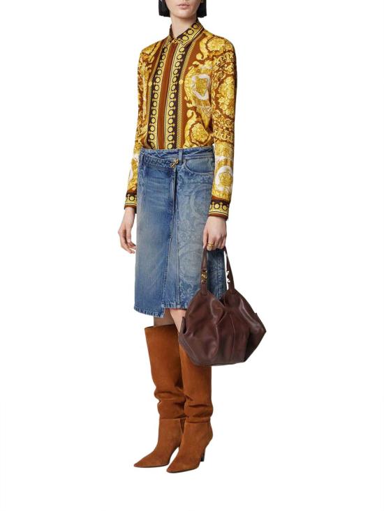 25FW 베르사체 블라우스 10013601A152155N790 BROWN - VERSACE