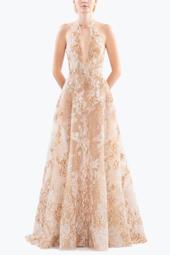  사이드 코베이시 롱 원피스 자수 롱드레스 - SAIID KOBEISY