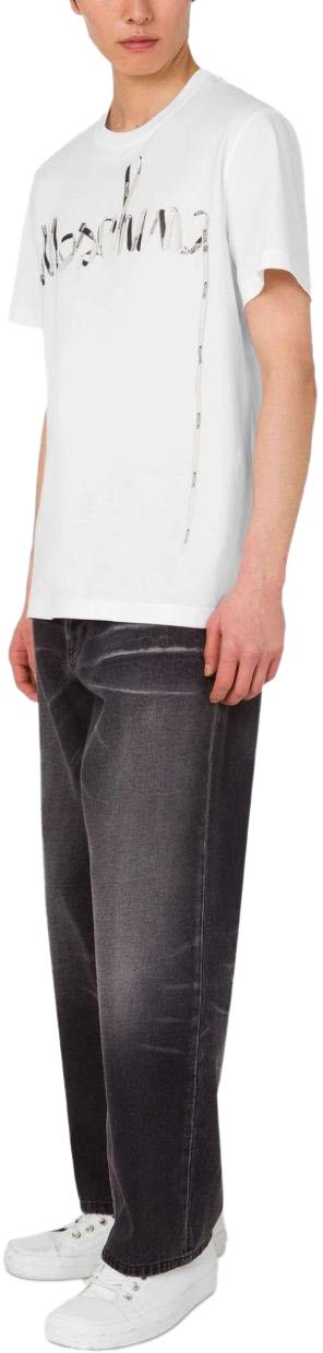 25FW 모스키노 반팔 티셔츠 A070952411001 WHITE - MOSCHINO