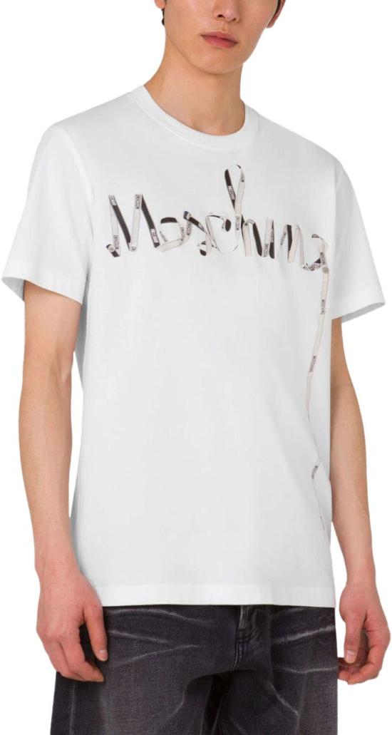 25FW 모스키노 반팔 티셔츠 A070952411001 WHITE - MOSCHINO