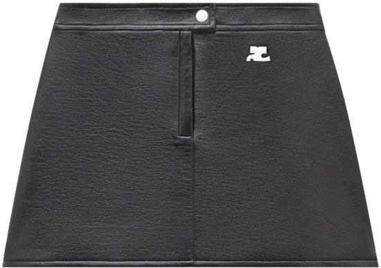 25FW 쿠레쥬 미디 스커트 PERCJU001VY00149999 BLACK