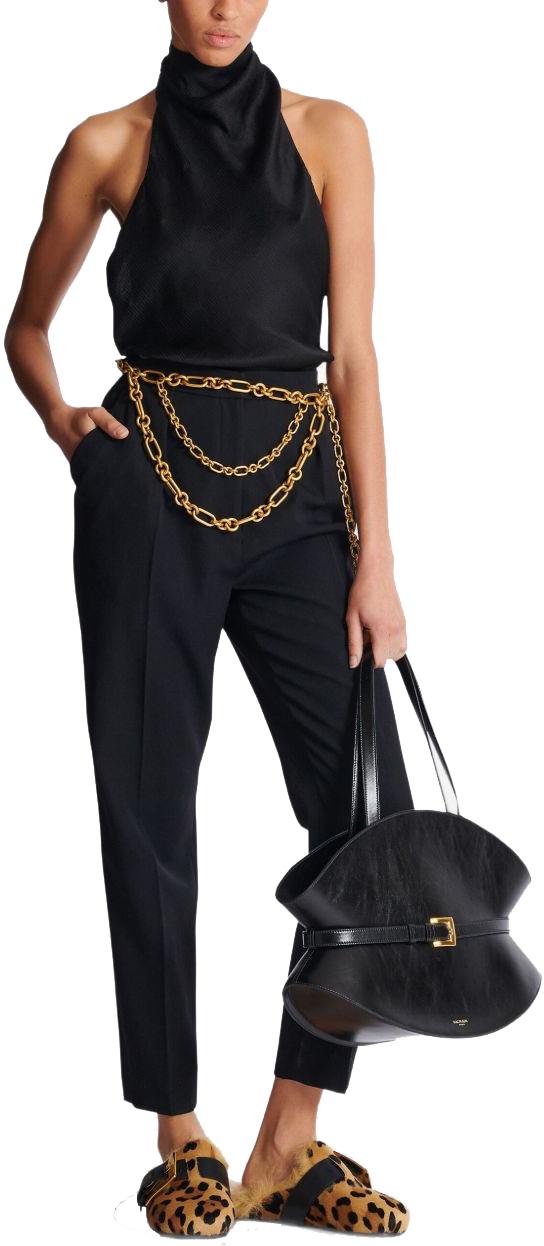 25FW 발망 민소매 티셔츠 FF1AE165SE940PA BLACK - BALMAIN