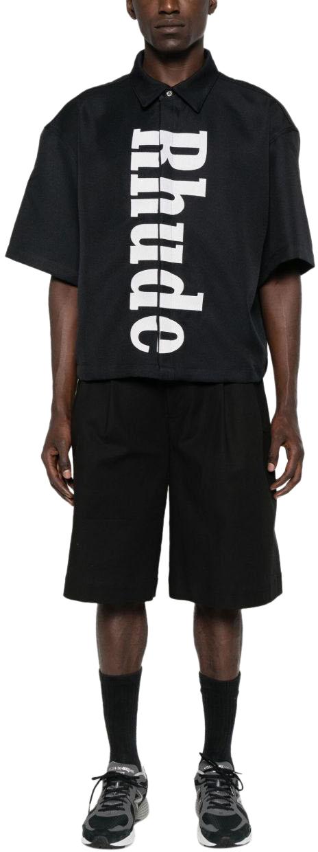 25FW 루드 반팔 셔츠 RHPF25SR017313028 BLACK - RHUDE