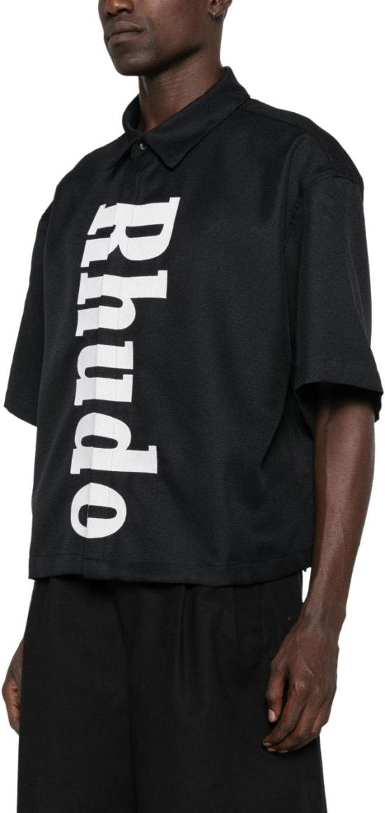 25FW 루드 반팔 셔츠 RHPF25SR017313028 BLACK - RHUDE