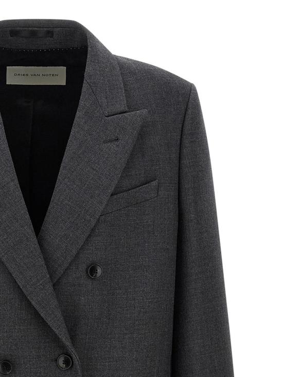 25FW 드리스 반 노튼 코트 2520202412058803 GRAY - DRIES VAN NOTEN