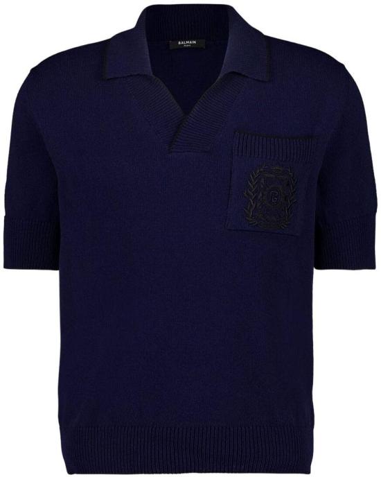 25FW 발망 폴로 티셔츠 FH1GB049KI76SHA BLUE