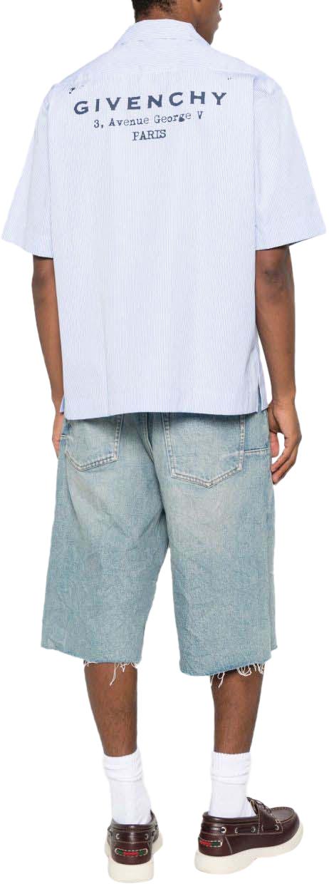 25FW 지방시 반팔 셔츠 BM616J123T128 WHITE - GIVENCHY