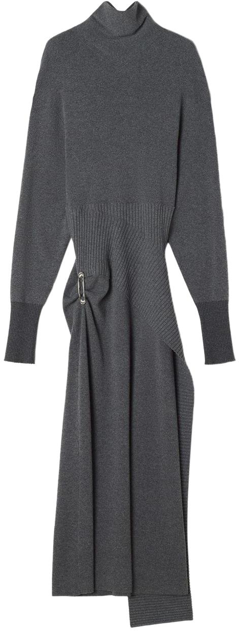 25FW 랑방 미디 원피스 RWDR0040K065H25150 GREY