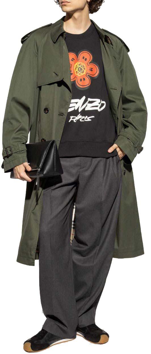 25FW 겐조 스웨터 FF65SW2524MC99J BLACK - KENZO