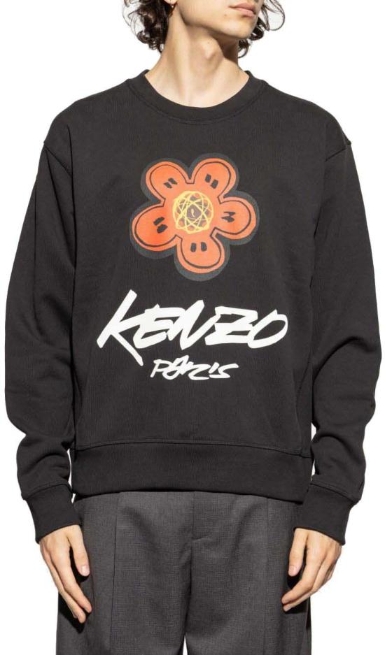 25FW 겐조 스웨터 FF65SW2524MC99J BLACK - KENZO