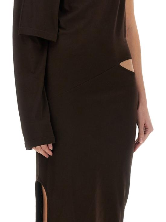  쿠레쥬 롱 원피스 424JRO486JS 01751983 Brown - COURREGES