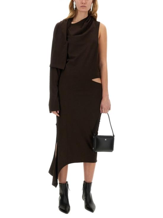  쿠레쥬 롱 원피스 424JRO486JS 01751983 Brown - COURREGES