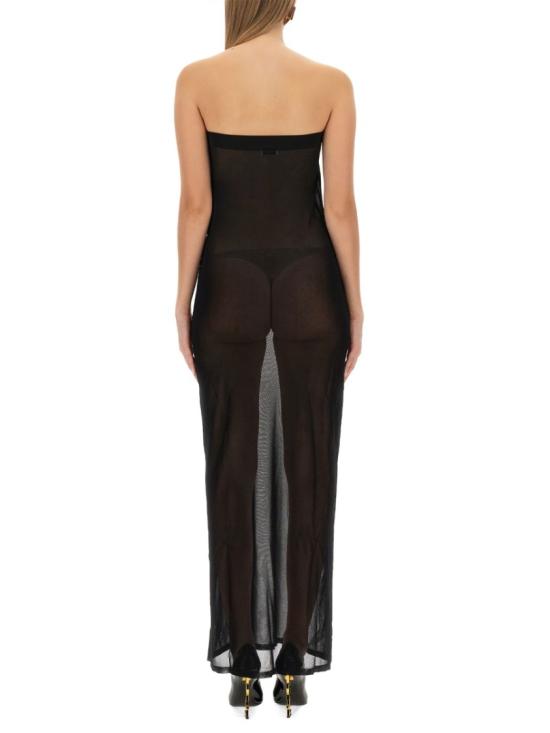  생로랑 롱 원피스 756812 Y76HL1000 Black - SAINT LAURENT