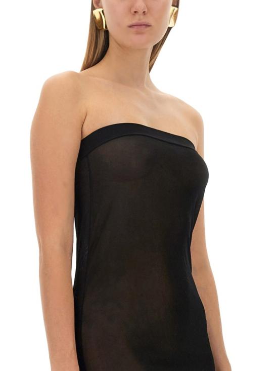  생로랑 롱 원피스 756812 Y76HL1000 Black - SAINT LAURENT