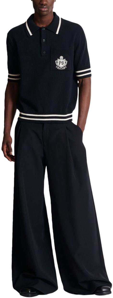 25FW 발망 폴로 티셔츠 FH0GB046KJ18EER BLACK - BALMAIN