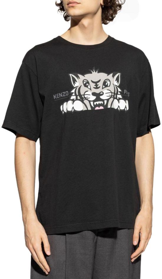 25FW 겐조 반팔 티셔츠 FF65TS4514SG99J BLACK - KENZO