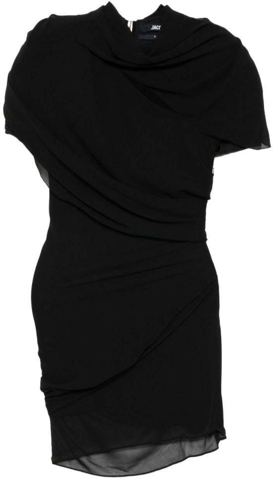 25FW 자크뮈스 미디 원피스 DRW00130CW00383990 BLACK