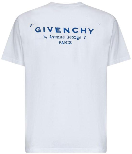25FW 지방시 반팔 티셔츠 BM71NK3YRJ100 WHITE - GIVENCHY