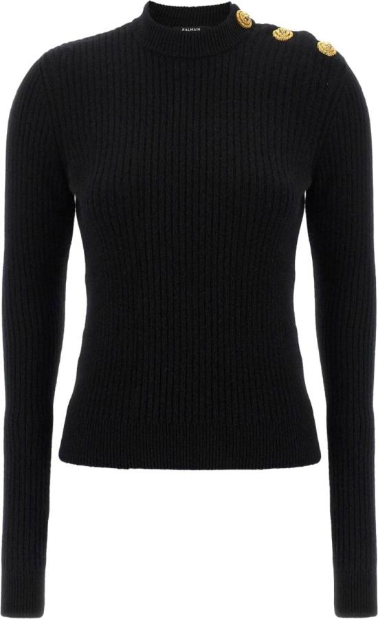 25FW 발망 스웨터 FF0KD095KJ170PA BLACK
