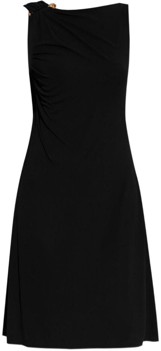 25FW 베르사체 미디 원피스 10201631A144751B000 BLACK