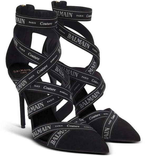 25FW 발망 힐/펌프스 EN1UH092TKWB0PA BLACK - BALMAIN