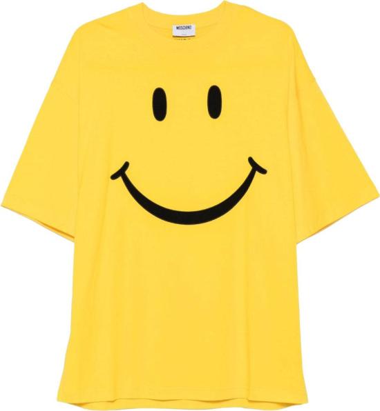 25FW 모스키노 반팔 티셔츠 V072352411027 YELLOW