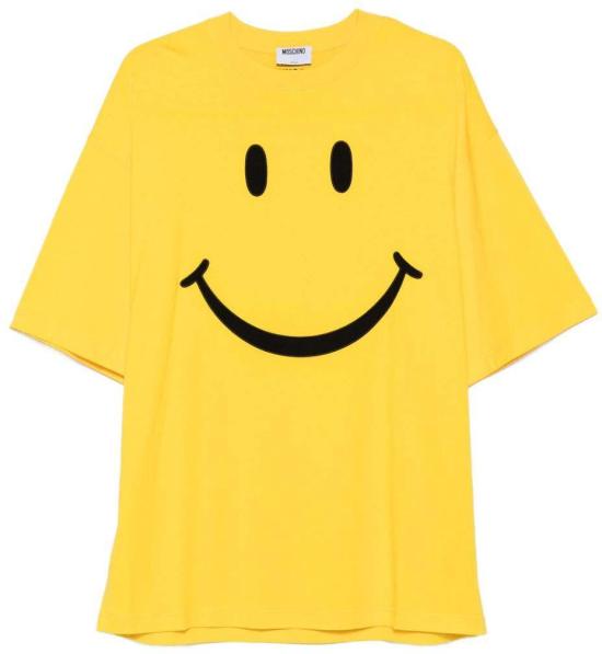 25FW 모스키노 반팔 티셔츠 V072352411027 YELLOW