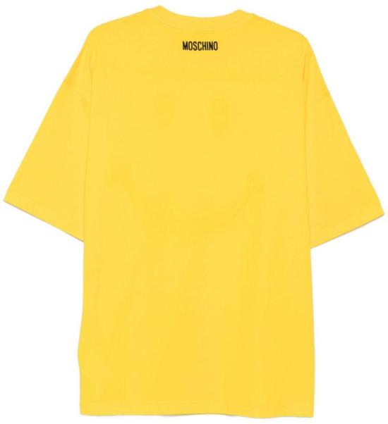 25FW 모스키노 반팔 티셔츠 V072352411027 YELLOW - MOSCHINO