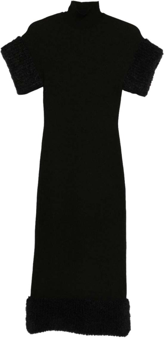 25FW 모스키노 미디 원피스 V048255011555 BLACK