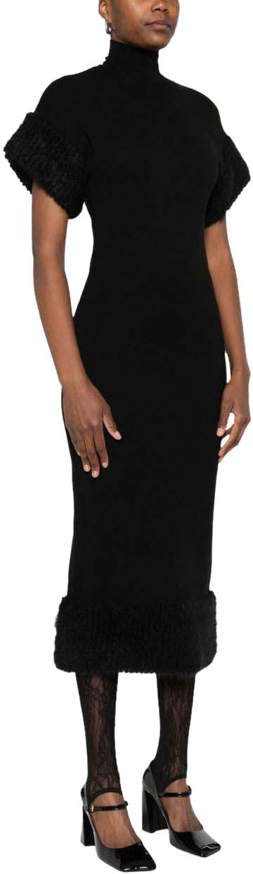 25FW 모스키노 미디 원피스 V048255011555 BLACK - MOSCHINO