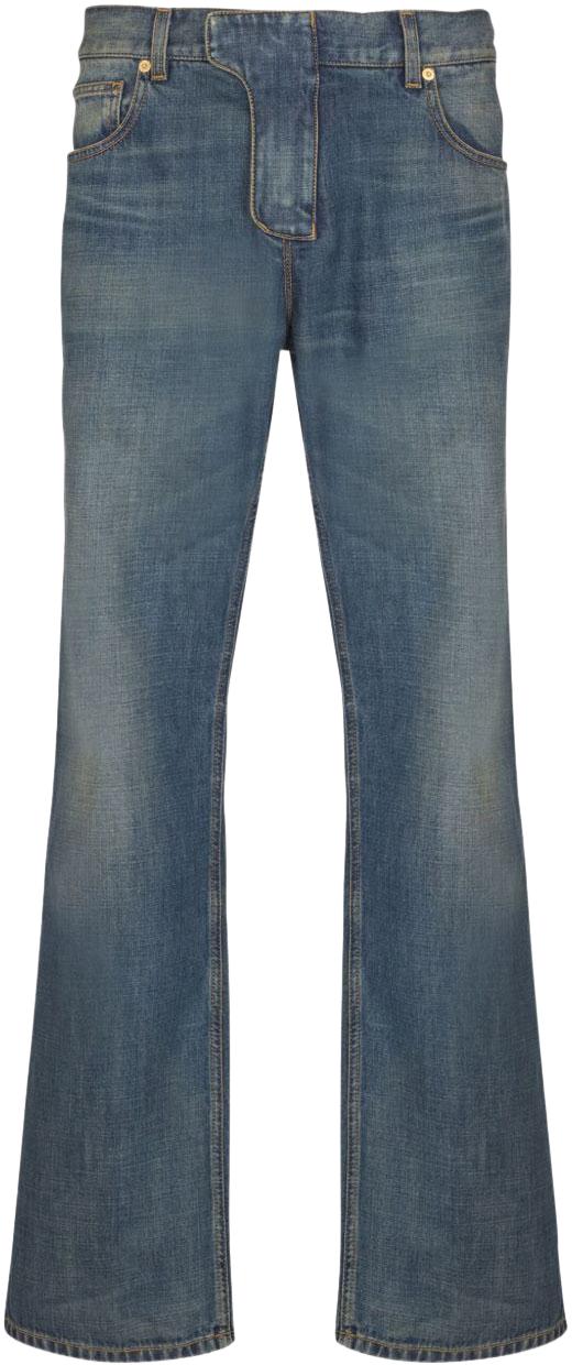 25FW 발망 데님 팬츠 FH0MI100DG046EX BLUE