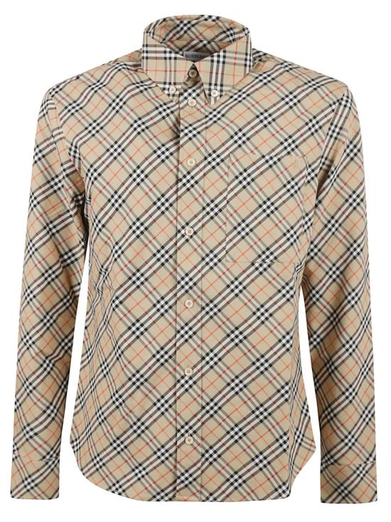 25SS 버버리 체크 긴팔 셔츠 8104072 B9368 Neutrals