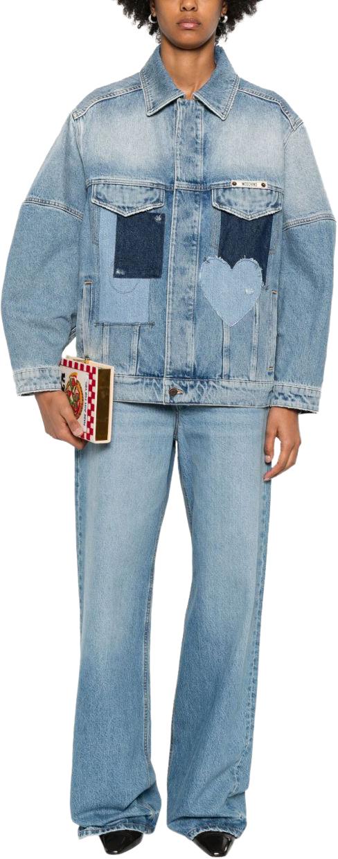 25FW 모스키노 코트 A050955231281 BLUE - MOSCHINO