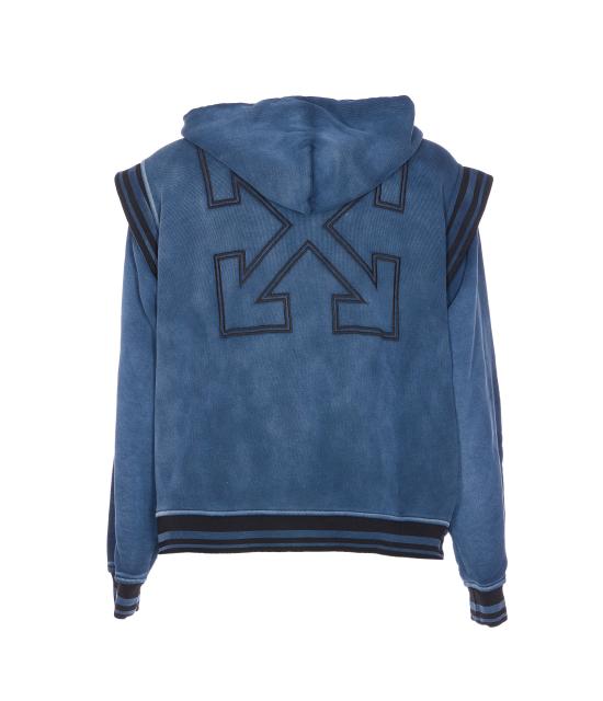 25FW 오프화이트 긴팔 티셔츠 OMEK003F25FLE002 4343 Blue - OFF WHITE