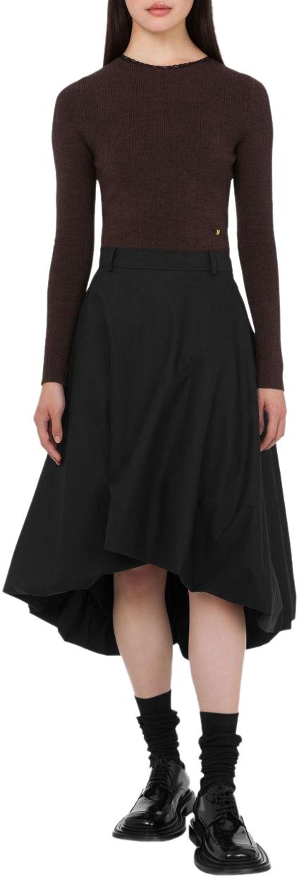 25FW 모스키노 미디 스커트 J010654310555 BLACK - MOSCHINO