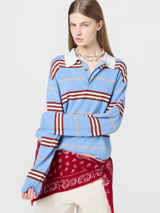 25FW 게스트 인 레지던스 스웨터 U32010JM HRBCO Clear Blue - GUEST IN RESIDENCE