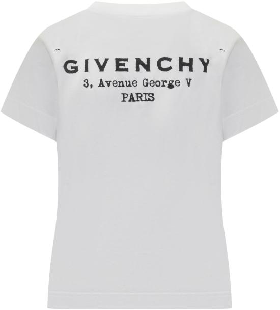 25FW 지방시 반팔 티셔츠 BW70FJP75N100 WHITE - GIVENCHY