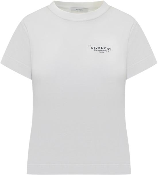 25FW 지방시 반팔 티셔츠 BW70FJP75N100 WHITE