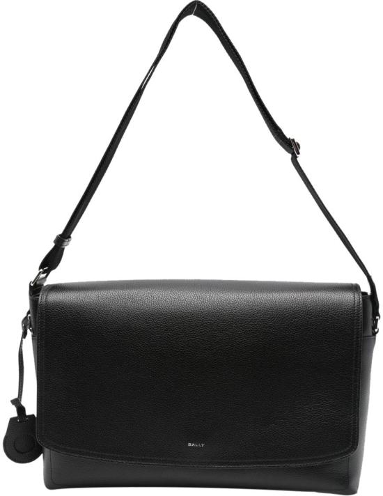 25FW 발리 캐피톨 레더 메신저 백 MAC06HVT710U901P BLACK