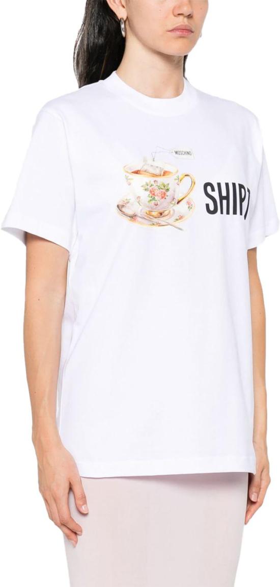 25FW 모스키노 탑 V072255411001 WHITE - MOSCHINO