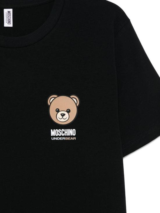 26FW 모스키노 반팔 티셔츠 A070144100555 BLACK - MOSCHINO