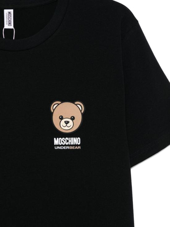 25FW 모스키노 반팔 티셔츠 A070144100555 BLACK - MOSCHINO