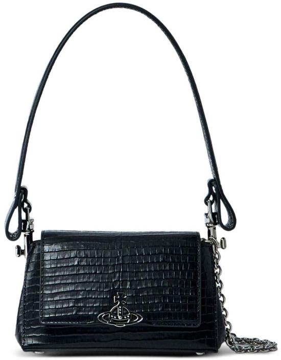 25FW 비비안웨스트우드 숄더백 46030001WL00C0N401 BLACK