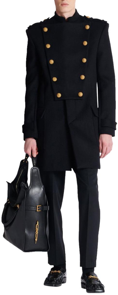 25FW 발망 코트 FH1UC155WB500PA BLACK - BALMAIN