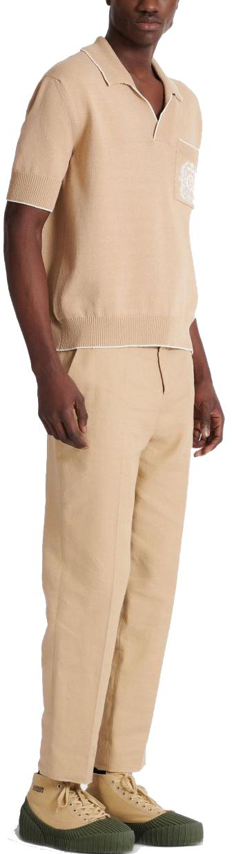 25FW 발망 폴로 티셔츠 FH1GB049KI76GMP BEIGE - BALMAIN