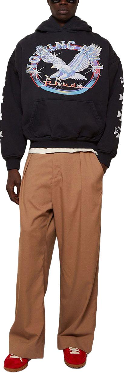 25FW 루드 후드 티셔츠 RHPF25HO090120027 BLACK - RHUDE